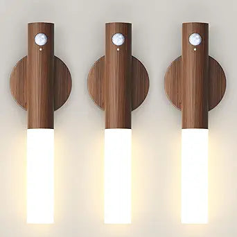 Three motion sensor lights